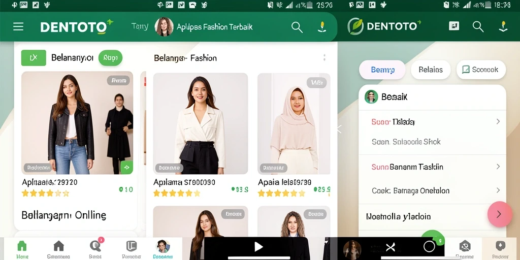 Tampilan antarmuka DENTOTO yang menawan dan mudah digunakan.
