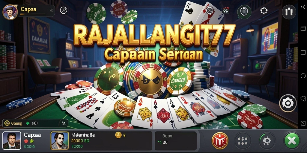 Tampilan antarmuka permainan Capsa yang sederhana dan menarik.